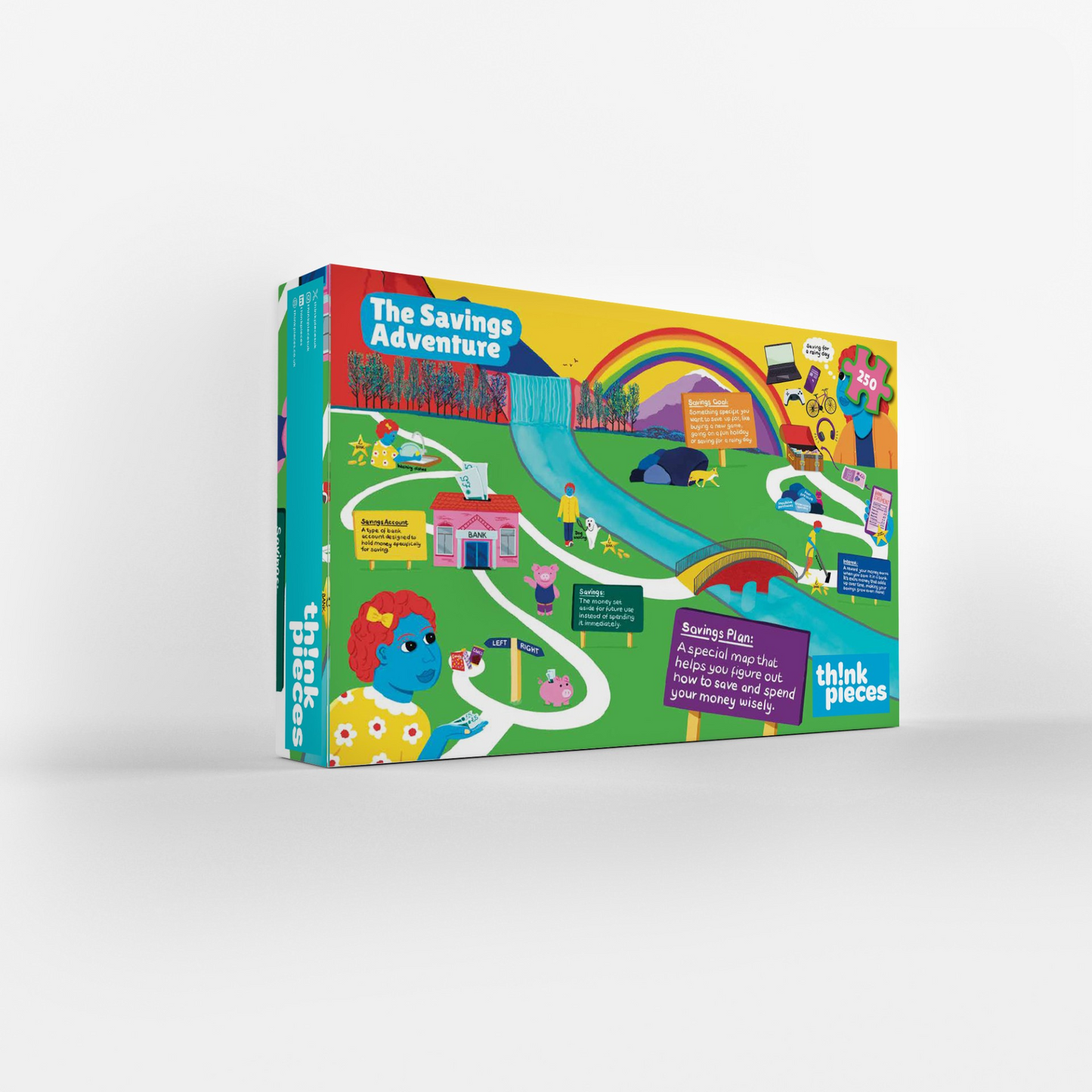 Educational 250-piece savings adventure jigsaw puzzle for kids