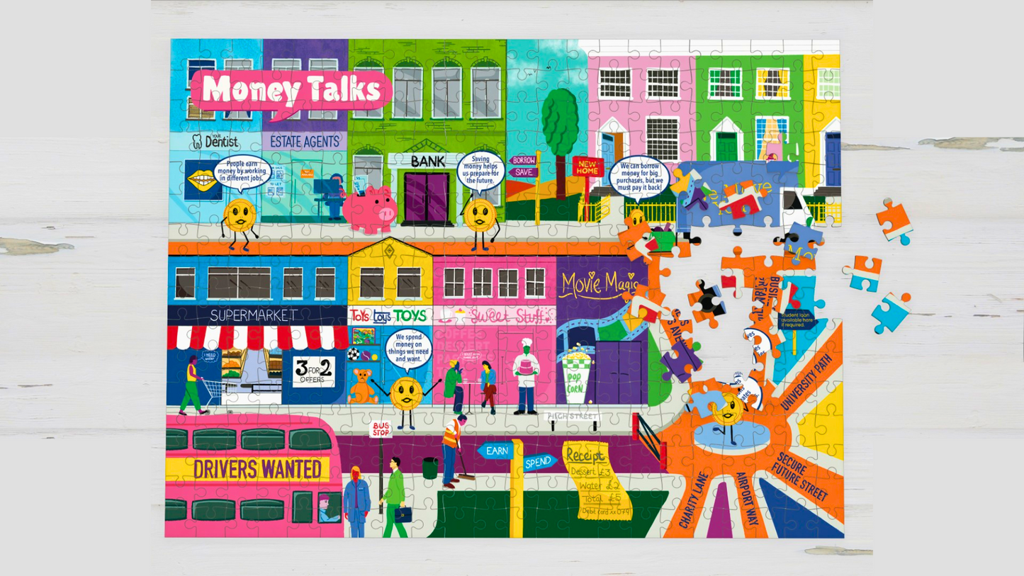 250 piece Money Talks jigsaw puzzle