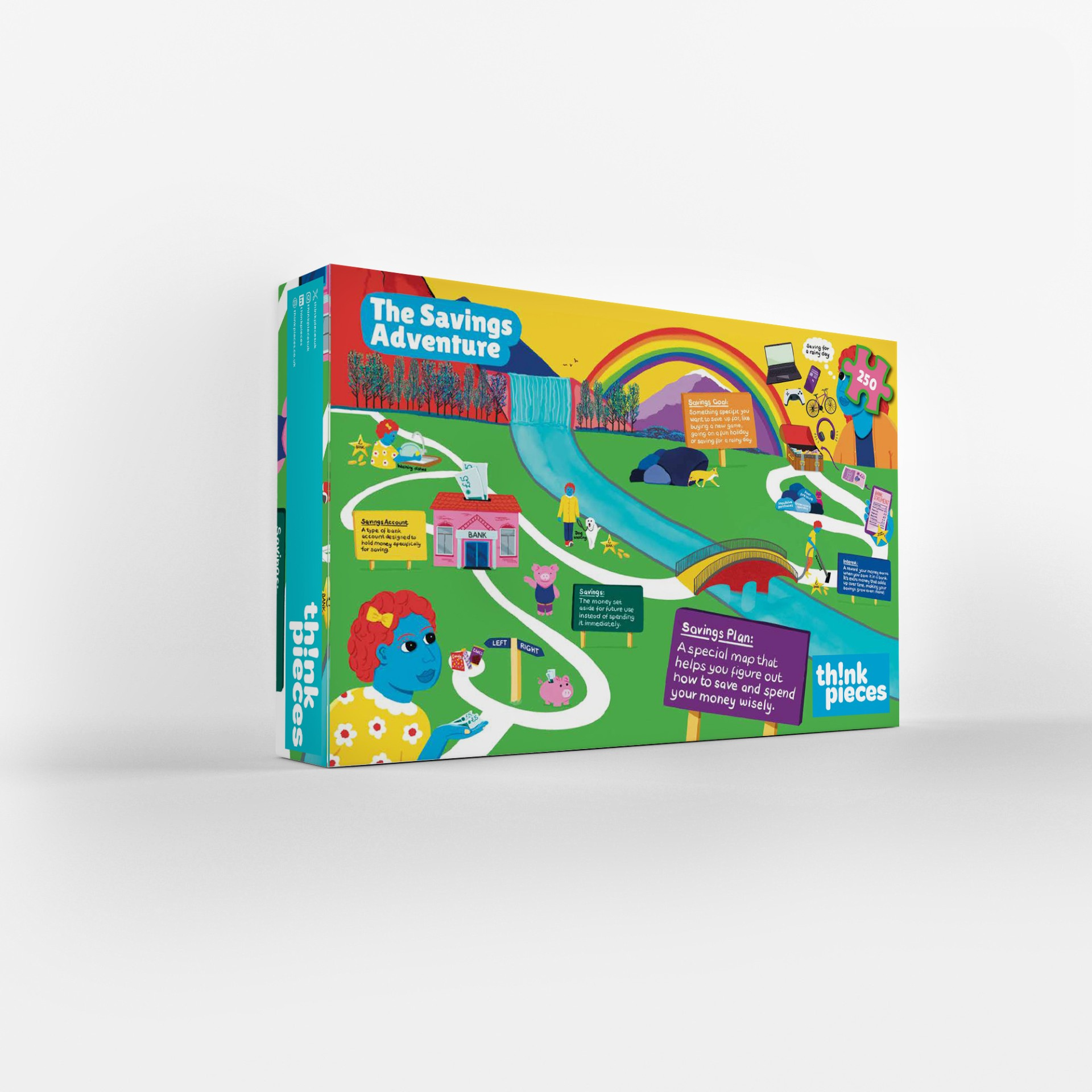 Educational 250-piece savings adventure jigsaw puzzle for kids